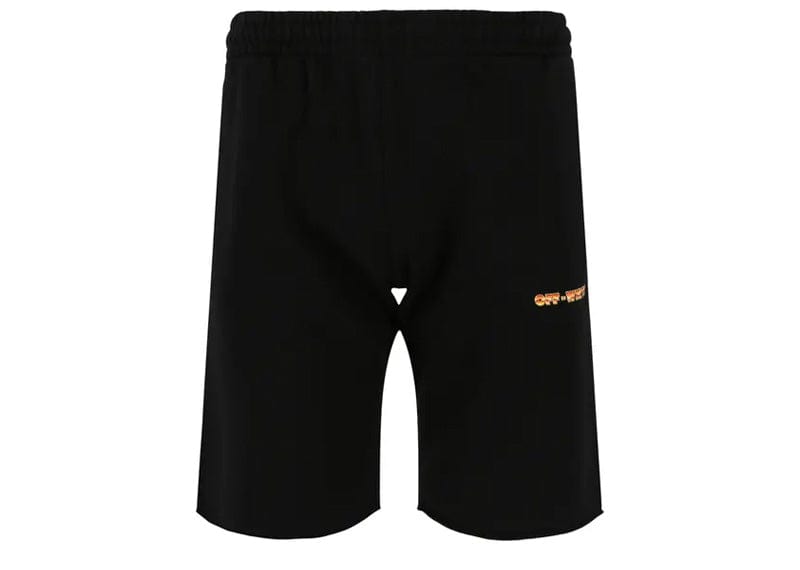 Off-White Streetwear OFF-WHITE Orange Metal Arrow Sweatshort Black Orange