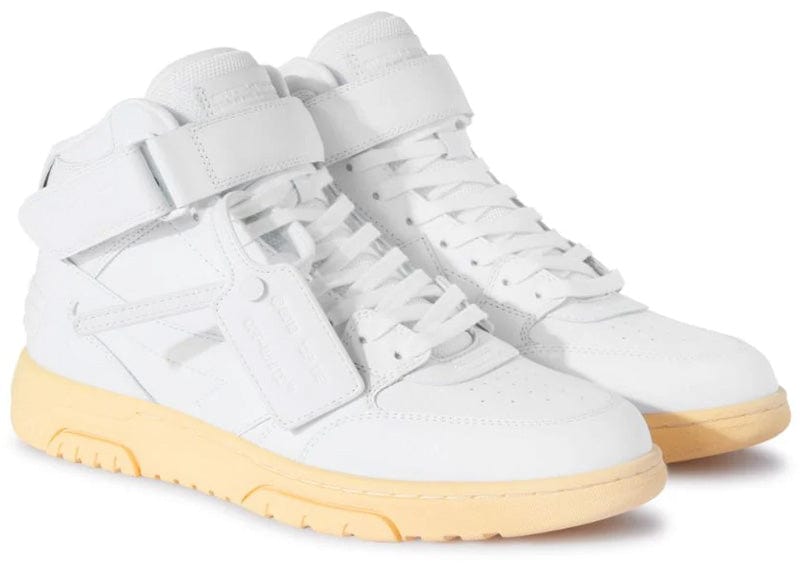 Off White Sneakers Off-White Out Of Office Mid Leather Grey/Gold