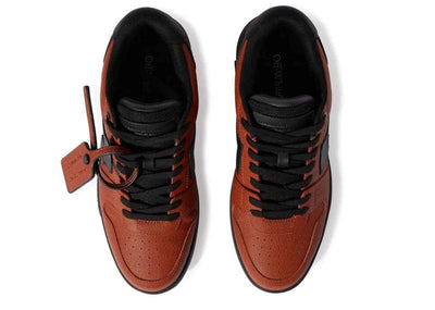 OFF-WHITE sneakers OFF-WHITE Out Of Office "OOO" Low Tops Basketball Leather Orange-Black