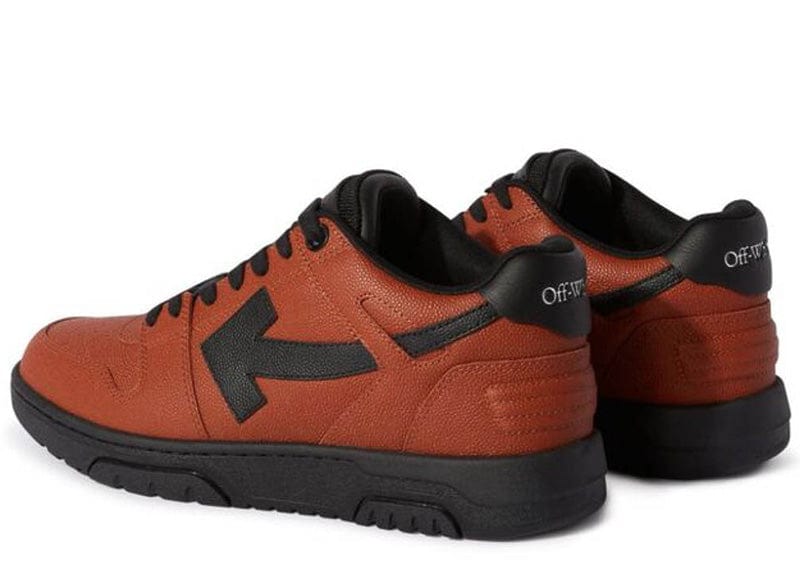 OFF-WHITE sneakers OFF-WHITE Out Of Office "OOO" Low Tops Basketball Leather Orange-Black