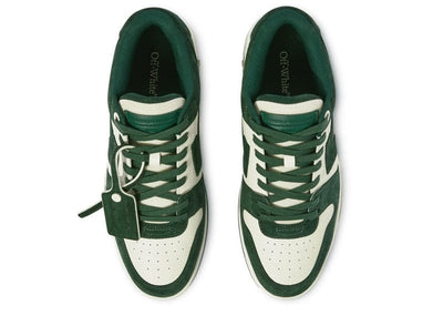 OFF-WHITE sneakers OFF-WHITE Out Of Office "OOO" Low Tops Jet Green Ecru Suede