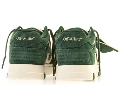 Off-White Sneakers Off-White Out Of Office OOO Low Tops Jet Green Ecru Suede (W)