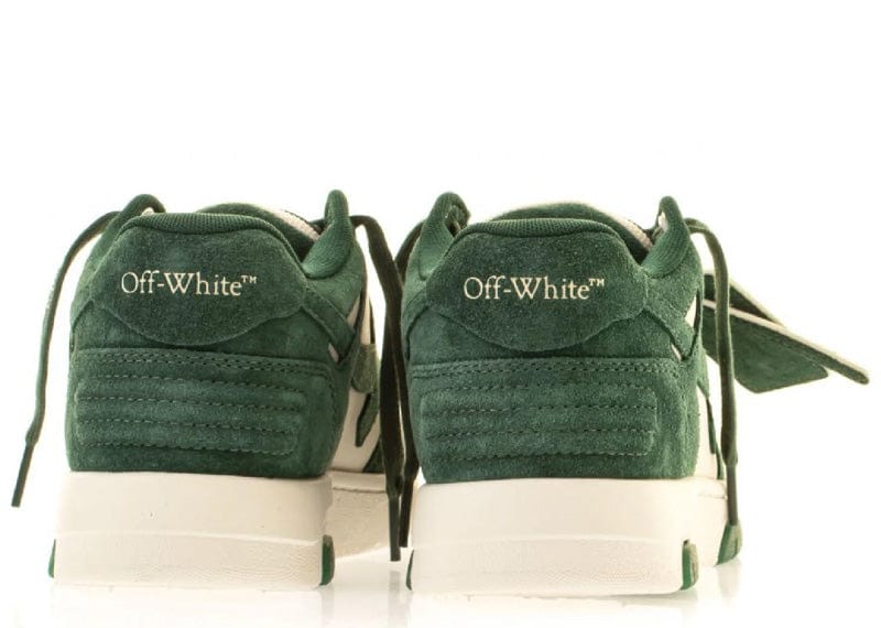 Off-White Sneakers Off-White Out Of Office OOO Low Tops Jet Green Ecru Suede (W)