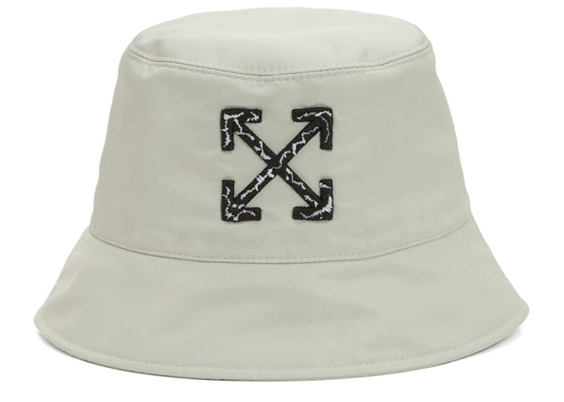 Off-White Accessories Off-White Reversible Arrow Cracle Bucket Hat Ivory