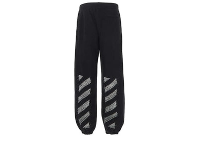 Off-White Streetwear Off-White Scribble Diag Slim Sweatpants Black