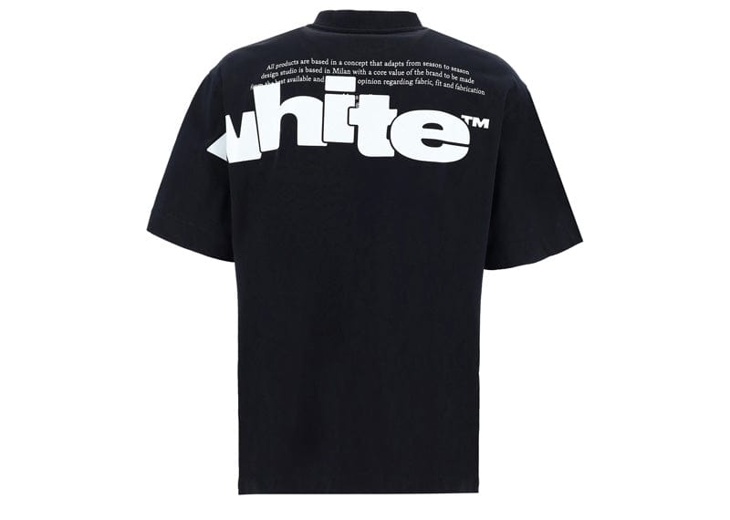 Off-White Streetwear Off-White Shared Logo Cotton T-shirt Black