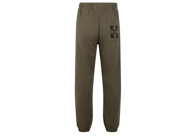 Off-White Streetwear Off-White Single Arrow Sweatpants Olive