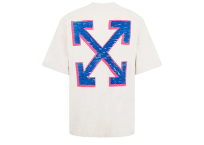 Off-White Streetwear Off-White Sketch Arrow Skate S/S Tee Beige/Blue