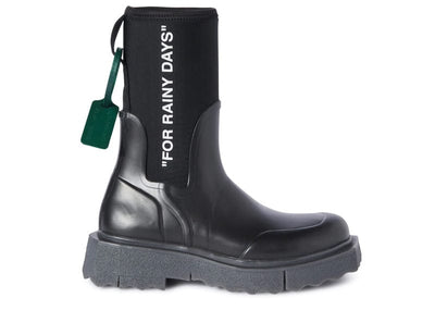 OFF-WHITE sneakers OFF-WHITE Sponge Rubber Rainboot Black (Women's)