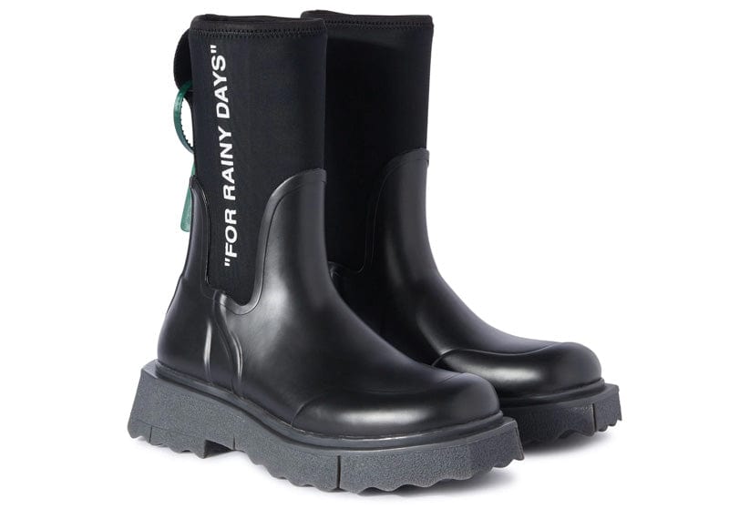 OFF-WHITE sneakers OFF-WHITE Sponge Rubber Rainboot Black (Women&