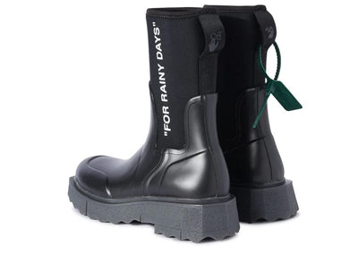 OFF-WHITE sneakers OFF-WHITE Sponge Rubber Rainboot Black (Women's)