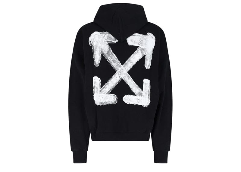 Off-White Streetwear OFF-WHITE Spray Arrow Skate Hoodie Black White