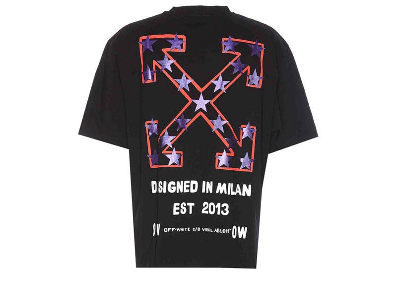 Streetwear Jordan Off White Tee Shirt Off-White Star Arrow T-shirt