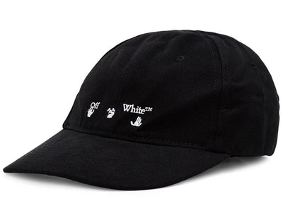 Off-White Streetwear Off-White Swimming Man Embroidered Baseball Cap Black/White