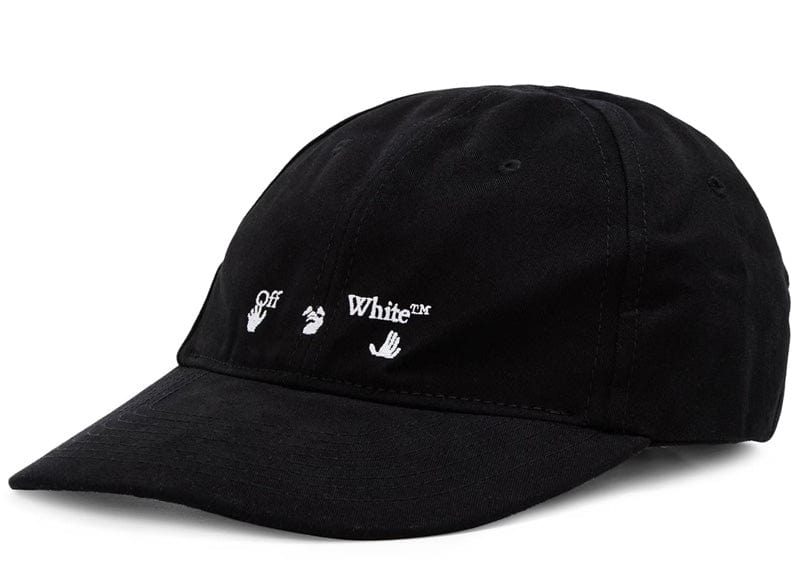 Off-White Streetwear Off-White Swimming Man Embroidered Baseball Cap Black/White