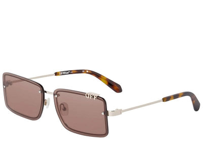 Off-White Accessories Off-White Tampa Square Rimless Sunglasses Gold/Brown