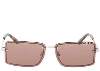Off-White Accessories Off-White Tampa Square Rimless Sunglasses Gold/Brown