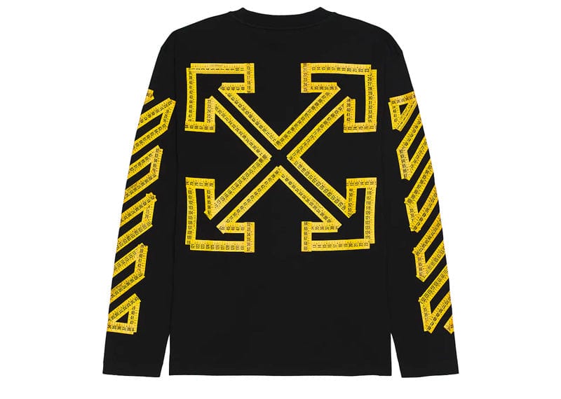 Off-White Streetwear OFF-WHITE Tape Arrow Skate L/S Tee Black