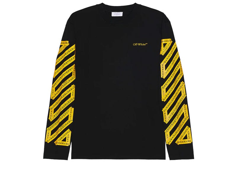 Off-White Streetwear OFF-WHITE Tape Arrow Skate L/S Tee Black