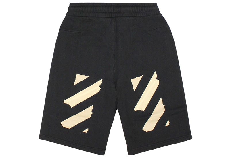 OFF-WHITE streetwear OFF-WHITE Tape Arrows Sweatshort Black/Beige