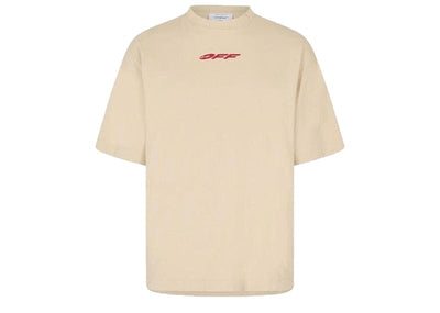 Off-White Streetwear Off-White Vinyl Tee Beige/Red