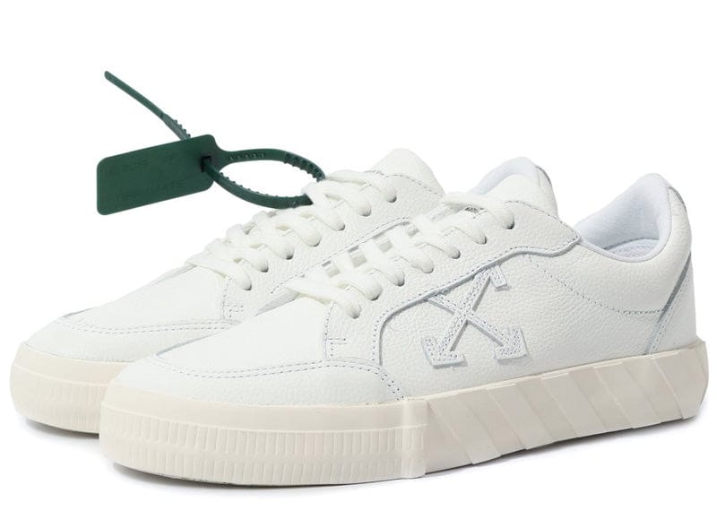 Off White Vulcanized low top sneakers leather white white Women s Court Order