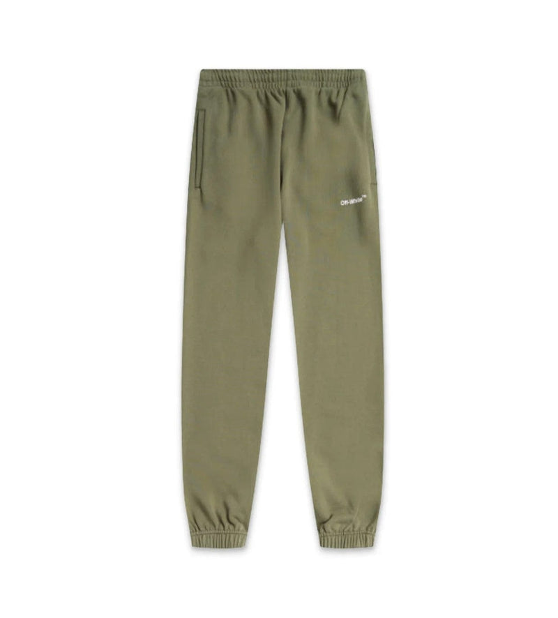 Off-White Streetwear Off-White Wave Diagonal Sweatpants Army Green