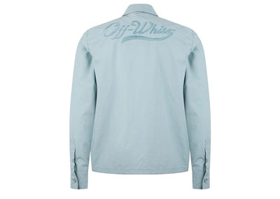 Off-White Streetwear Off-White Wave Off Zip Hybrid Shirt Blue