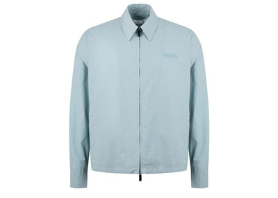 Off-White Streetwear Off-White Wave Off Zip Hybrid Shirt Blue