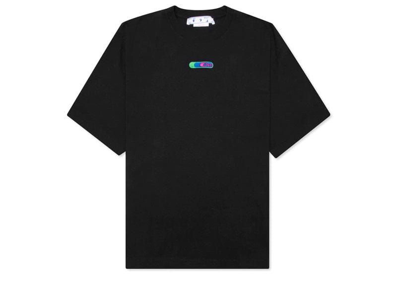 OFF-WHITE streetwear OFF-WHITE Weed Arrows Oversized T-Shirt Black/Green
