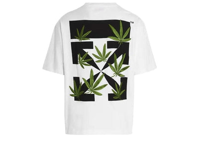 Off-White streetwear Off-White Weed Arrows Oversized T-Shirt White/Green