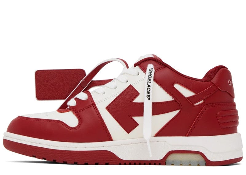 OFF-WHITE Sneakers Off-White White & Burgundy Out Of Office Sneakers Off-White