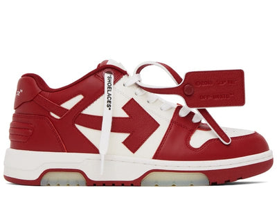 OFF-WHITE Sneakers Off-White White & Burgundy Out Of Office Sneakers Off-White
