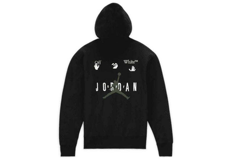 OFF WHITE x Jordan Hoodie Asia Sizing Black Court Order