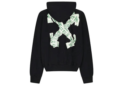 OFF-WHTE Streetwear OFF-WHTE Cash Arrow Black Hoodie