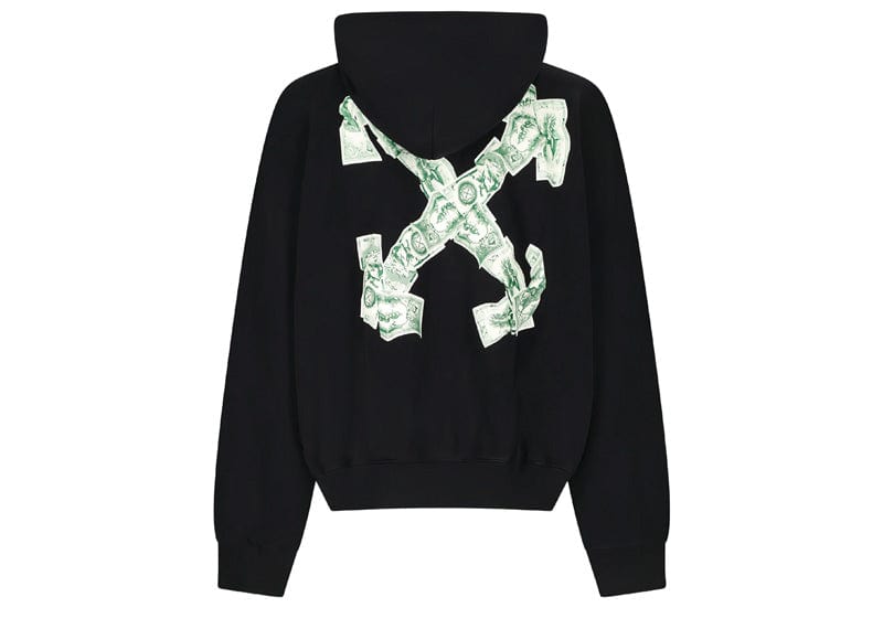 OFF-WHTE Streetwear OFF-WHTE Cash Arrow Black Hoodie