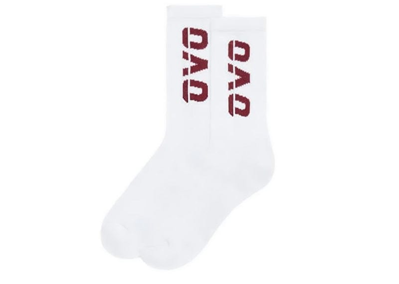 Ovo Accessories OVO Sport Socks White/Burgundy