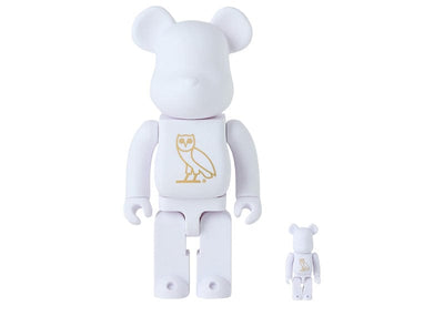 OVO Accessories OVO x BE@RBRICK 400% + 100% OG Owl Set Pearl White