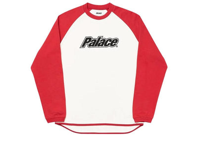 Palace streetwear Palace Blinder Crew Red/White