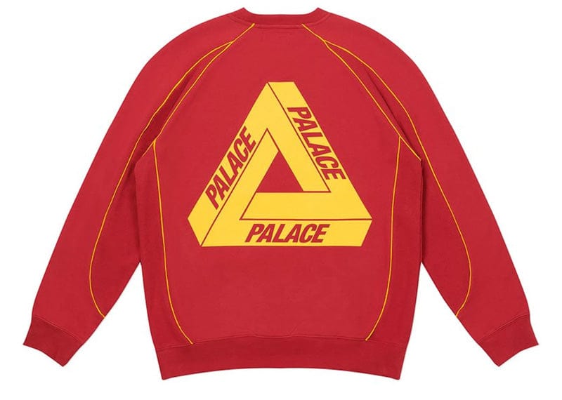 Palace streetwear Palace Bowl Out Crew Burgundy