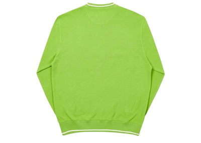 Palace streetwear Palace Das Palace Waffle Crew Lime