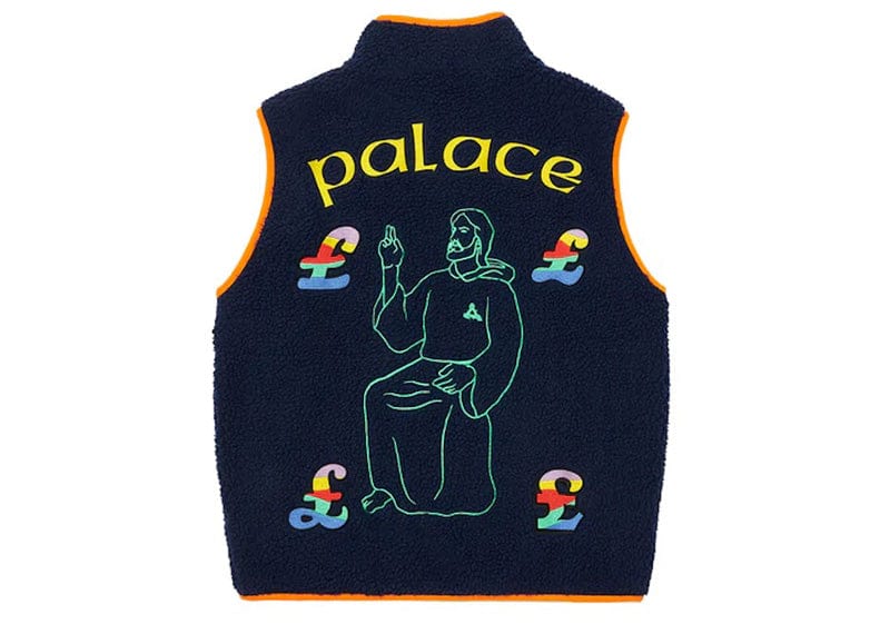 Palace streetwear Palace Jesus Gilet Navy