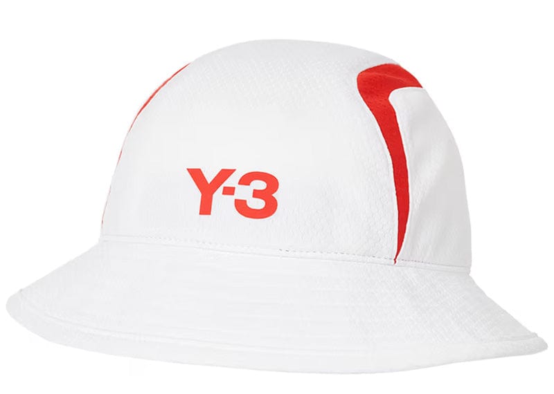 Palace streetwear Palace Y-3 Bucket Hat White/Red