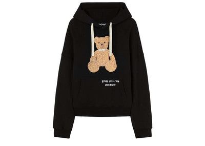 Palm Angels Streetwear Palm Angels Bear In Mind Hoodie Black