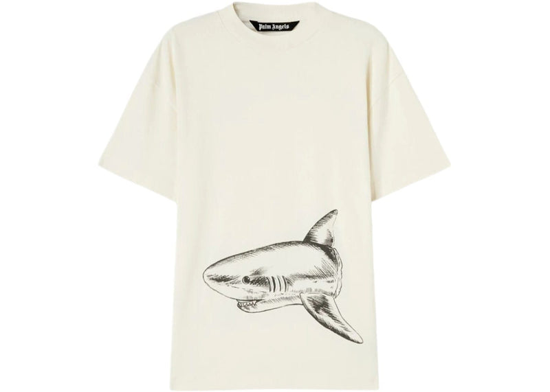 Palm Angels streetwear Palm Angels Broken Shark Classic T-Shirt Butter/Black