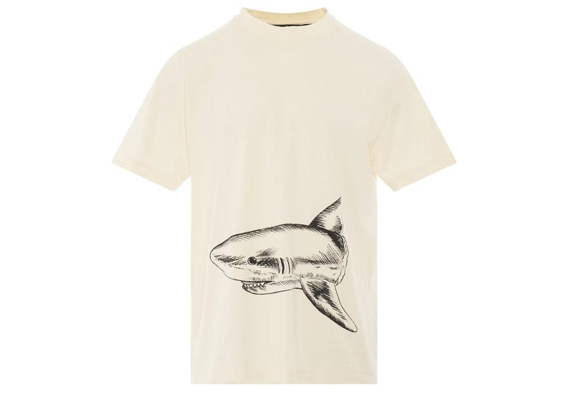 Palm Angels streetwear Palm Angels Broken Shark Classic T-Shirt Butter/Black