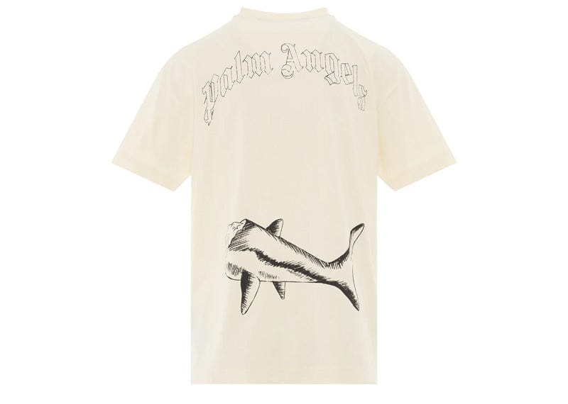 Palm Angels streetwear Palm Angels Broken Shark Classic T-Shirt Butter/Black