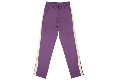 PALM ANGELS Streetwear Palm Angels Classic Track Pants Purple and Off White