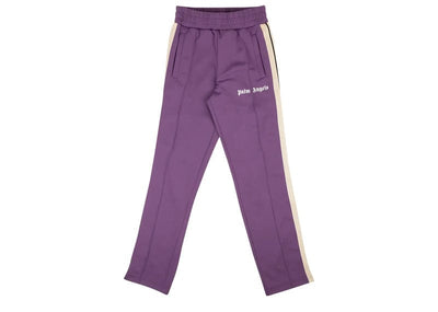 PALM ANGELS Streetwear Palm Angels Classic Track Pants Purple and Off White