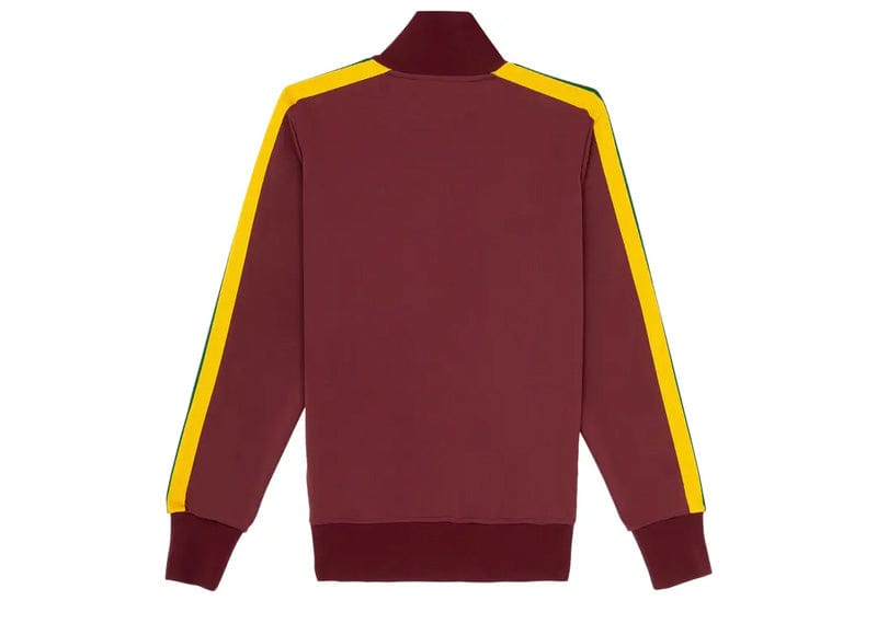 Palm Angels Streetwear Palm Angels College Track Jacket Burgundy/Fluo Green